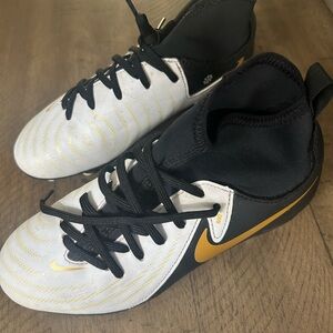 Nike Kids' Black and Gold Shoes
